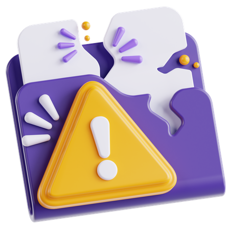 Document Failed  3D Icon