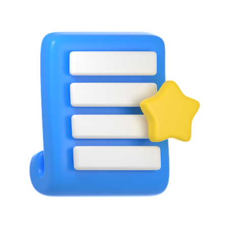 Document préféré  3D Icon