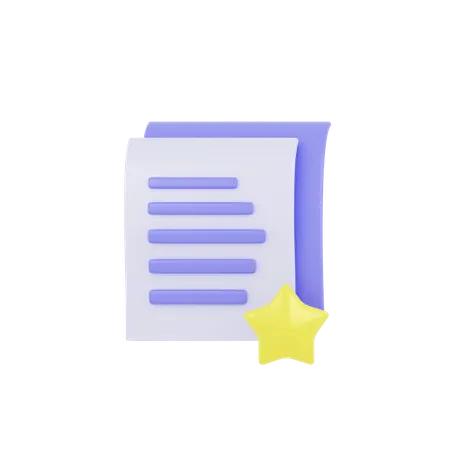 Document préféré  3D Icon