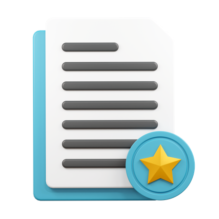 Document préféré  3D Icon