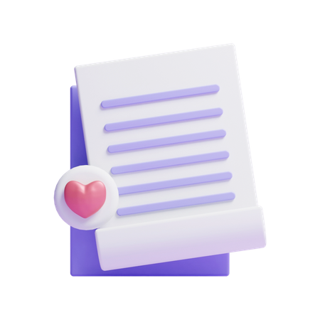 Document préféré  3D Icon