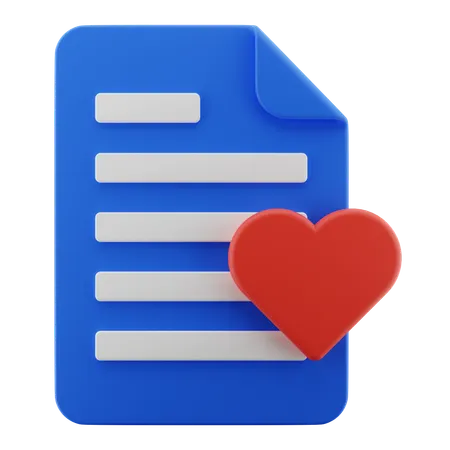 Document favorite  3D Icon