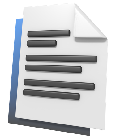 Fichier de documents  3D Icon