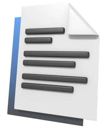 Fichier de documents  3D Icon