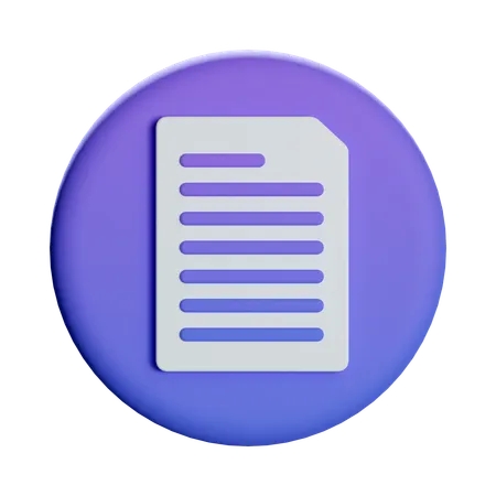 Document File  3D Icon