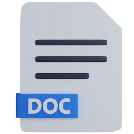 Document File  3D Icon