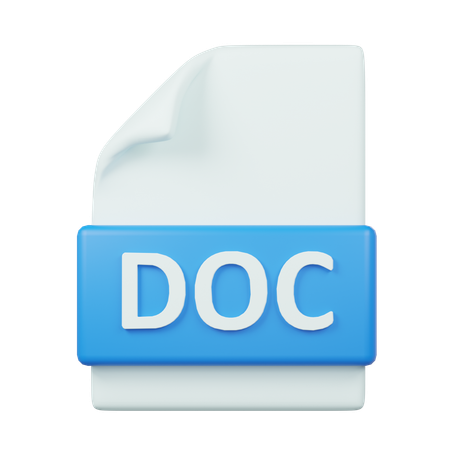 Document File  3D Icon