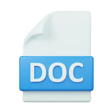 Document File  3D Icon