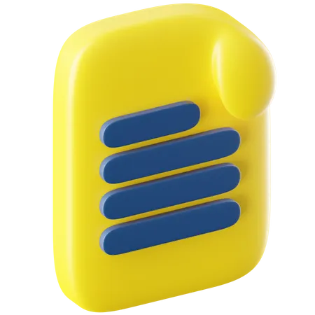 Document File  3D Icon