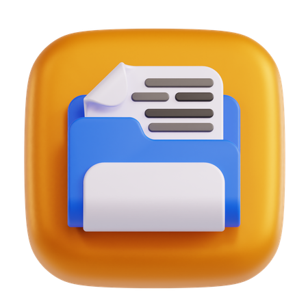 Document Files  3D Icon