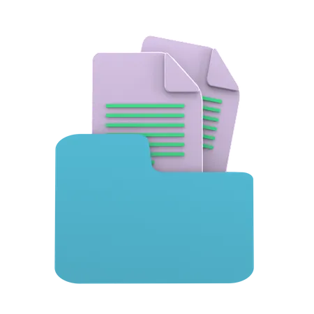 Document Files  3D Icon