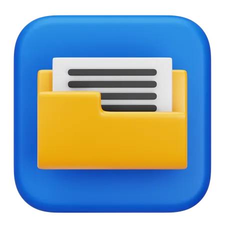 Document Files  3D Icon