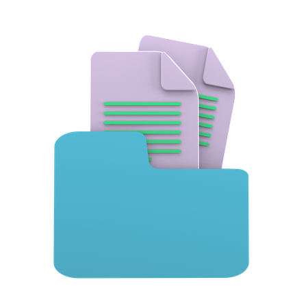 Document Files  3D Icon