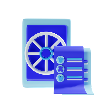 Document financier  3D Icon