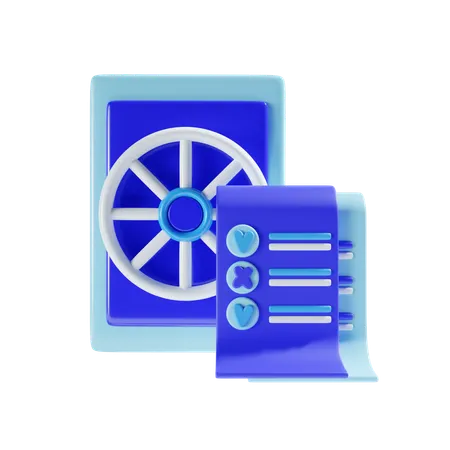 Document financier  3D Icon