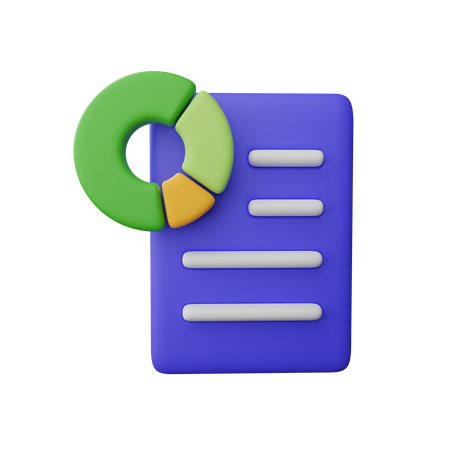Document financier  3D Icon