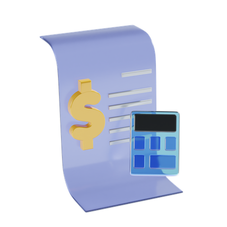 Document financier  3D Icon