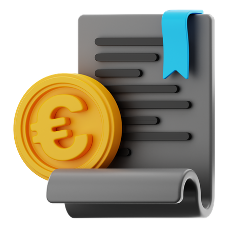 Document financier  3D Icon