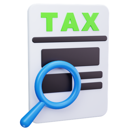 Document fiscal  3D Icon