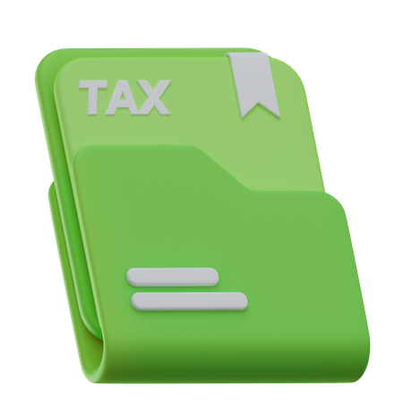 Document fiscal  3D Icon