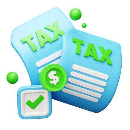 Document fiscal approuvé  3D Icon