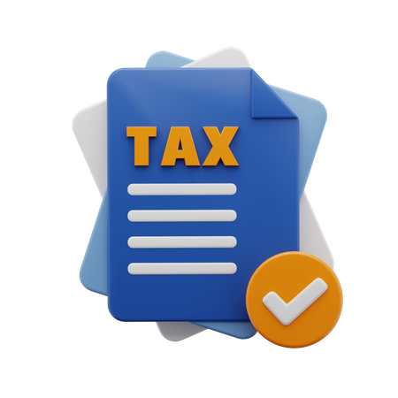 Document fiscal approuvé  3D Icon