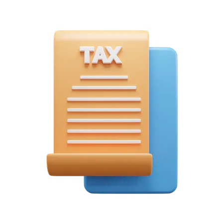 Document fiscal professionnel  3D Icon