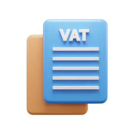 Document fiscal professionnel  3D Icon