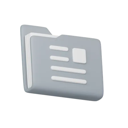 Document folder  3D Icon