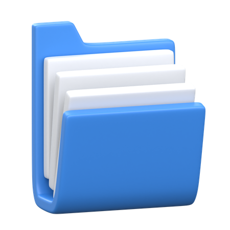 Document Folder  3D Icon