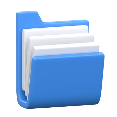 Document Folder 3 D Immigration Icon 3D Icon