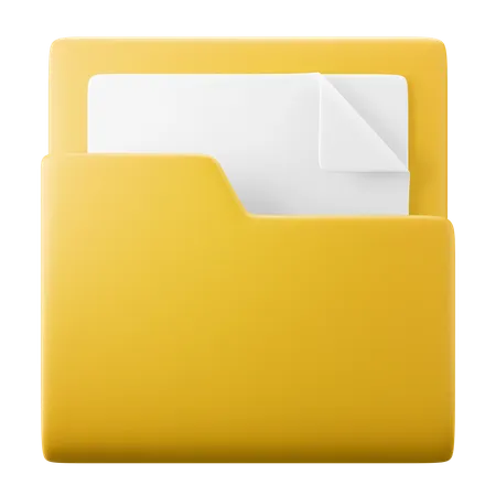 Document Folder  3D Icon