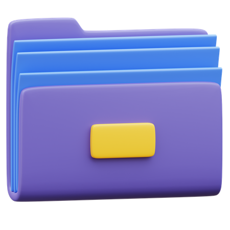 Document Folder  3D Icon