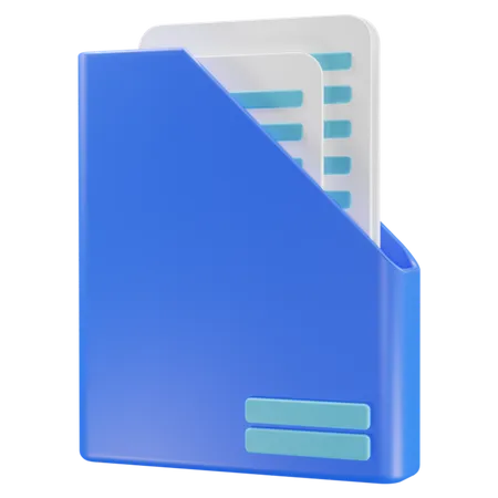 Document Folder  3D Icon