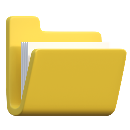 Document Folder  3D Icon