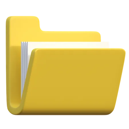 Document Folder  3D Icon