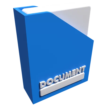 Document Folder  3D Icon