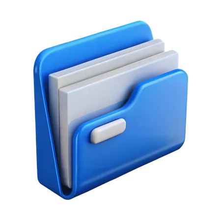 Document Folder  3D Icon