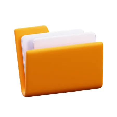 Document Folder  3D Icon