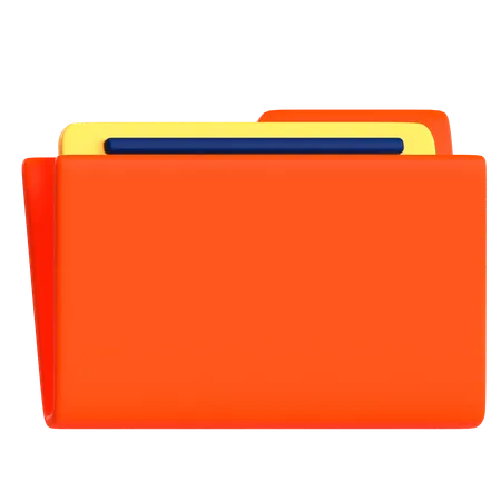 Document Folder  3D Icon