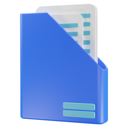 Document Folder  3D Icon