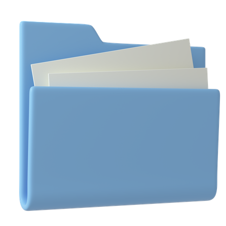 Document Folder  3D Illustration