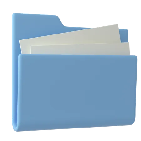 Document Folder  3D Illustration