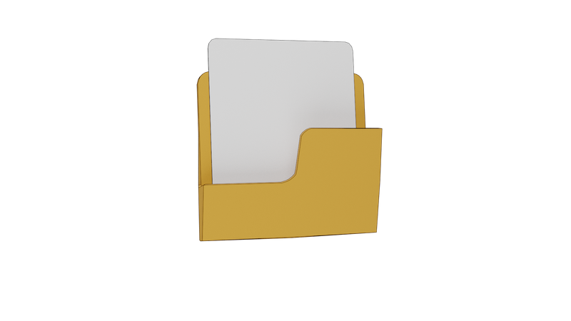 Document Folder  3D Illustration