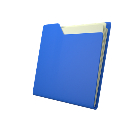 Document Folder 3D Icon