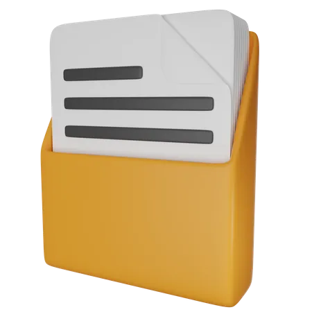 Document Folder 3 D 3D Icon