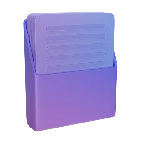 Document Folder  3D Icon