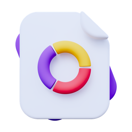 Document Graph  3D Icon