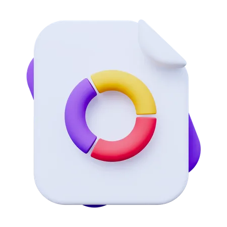 Document Graph  3D Icon