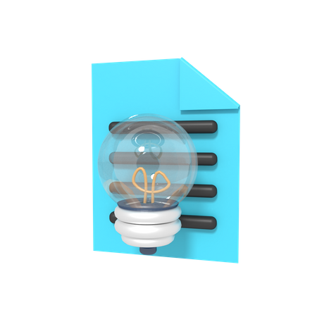 Document Idea  3D Icon